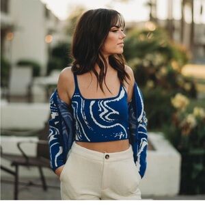 Boutique Sweater Crop Top